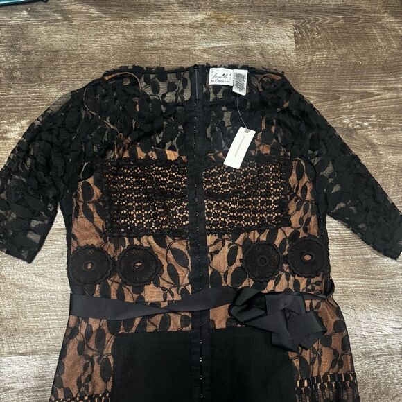 Beguile by Byron Lars x Anthropologie Carissima Black Sheath Dress Size 10 NWT - Picture 5 of 10